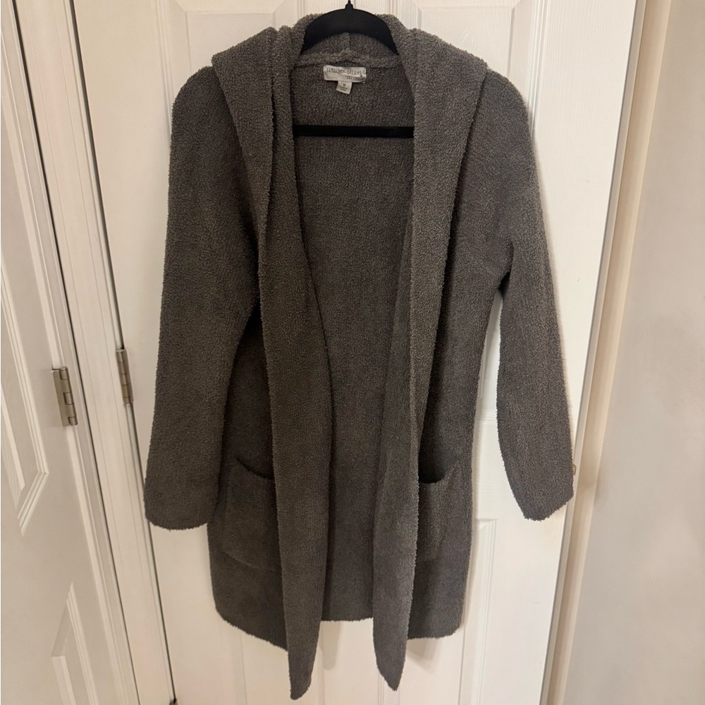 Barefoot Dreams CozyChic Hooded Coatigan 🩶